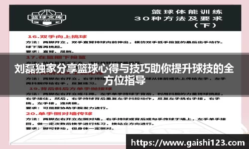 刘磊独家分享篮球心得与技巧助你提升球技的全方位指导